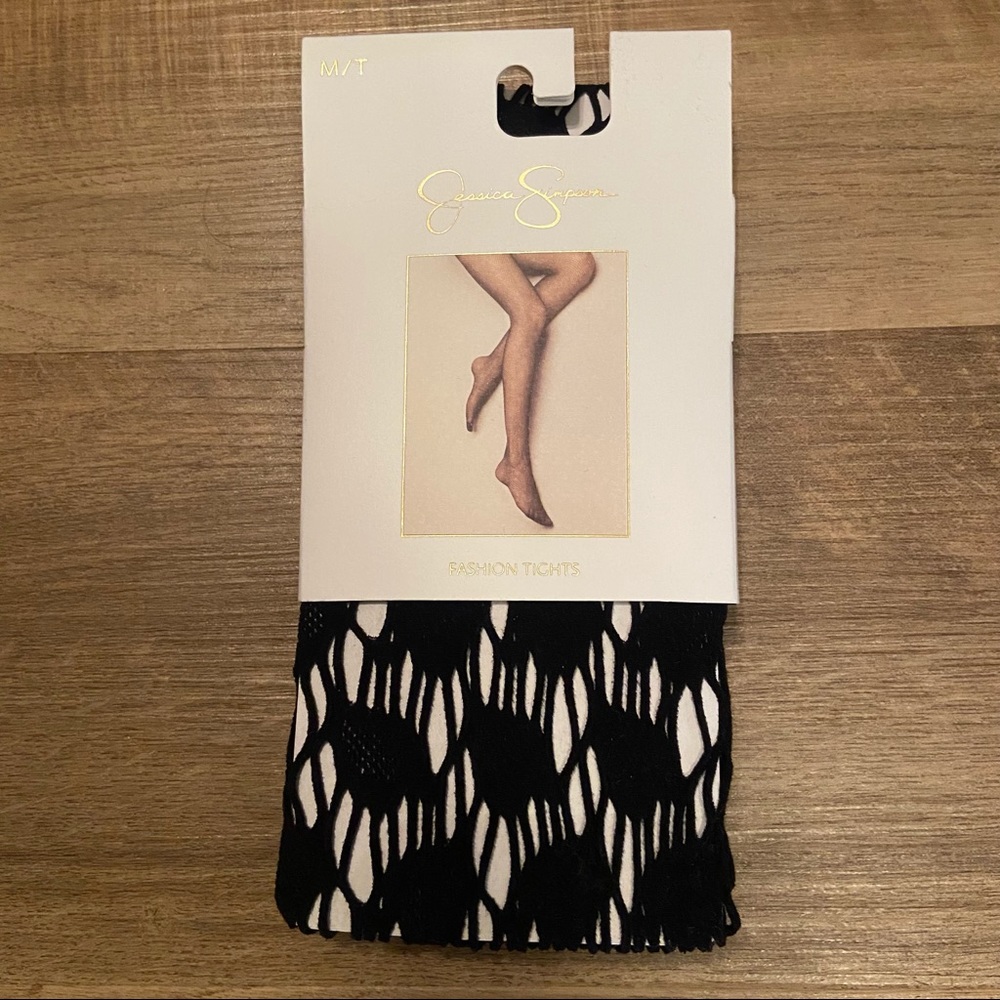 Jessica Simpson fishnet lace tights